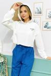 138891 138891-kapsonlu Crop Sweatshırt